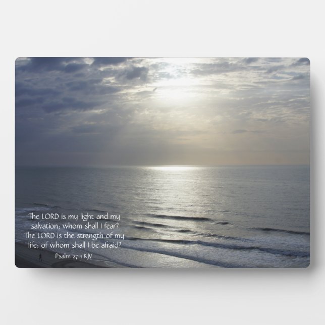 Plaque Photo La lumière du ciel et l'écriture inspirante (Devant)