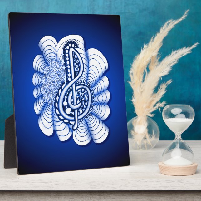 Plaque Photo La musique est art (Côté)