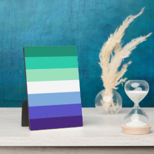 Plaque Photo La palette de drapeau des hommes gays trans-inclus
