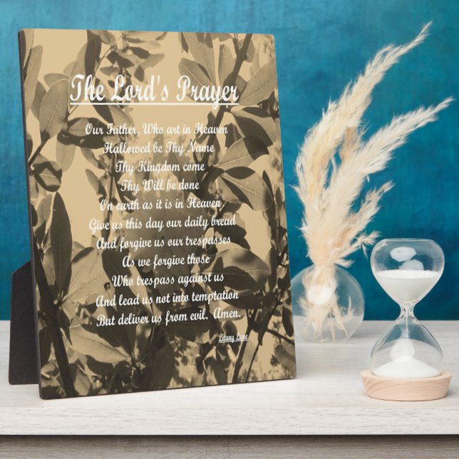 Plaque Photo La prière des seigneurs (Côté)