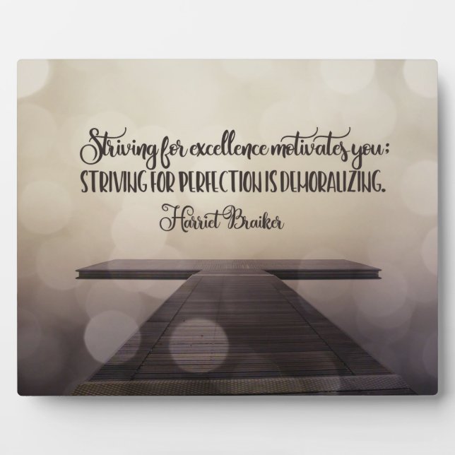 Plaque Photo La Recherche De L'Excellence (Devant)