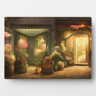 Plaque Photo La tablette Art numérique Flower Shop