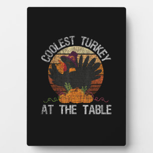 Plaque Photo La Turquie la plus froide à la table Rétro Thanksg