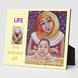Plaque Photo La vie est un cadeau précieux