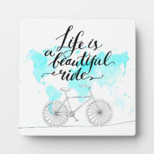 Plaque Photo La Vie Est Une Belle Balade Bleue