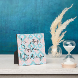 Plaque Photo La Vie Est Une Citation De Cilette Dure