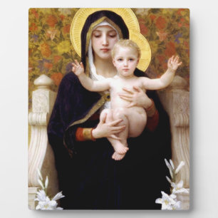 PLAQUE PHOTO LA VIERGE DES MENSONGES PAR WILLIAM BOUGUEREAU