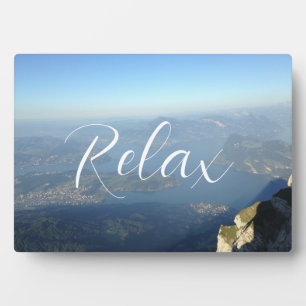 Plaque Photo Lac Paradise Montagnes Relax Paysage