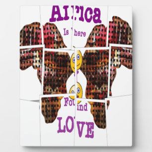 Plaque Photo L'Afrique c'est là que j'ai trouvé l'amour