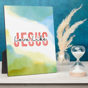 Plaque Photo L'amour comme Jésus Inspirationnel Citation chréti
