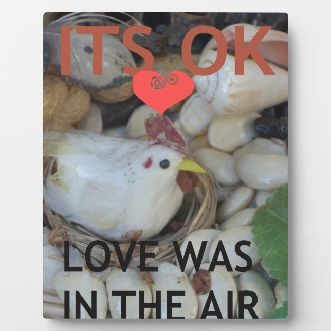 Plaque Photo L'amour était dans l'air (Devant)