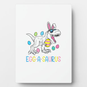 Plaque Photo Lapin de Pâques Dinosaure Œuf A Saurus TRex Enfant