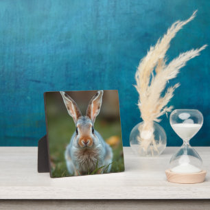 Plaque Photo Lapin russe bleu,