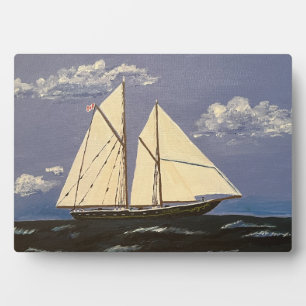 Plaque Photo Le Bluenose, un bateau de course