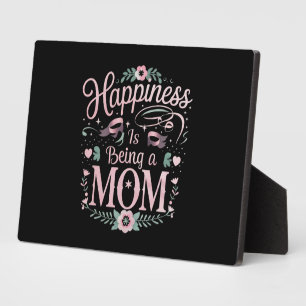 Plaque Photo Le bonheur est d'être une maman Fête des mères