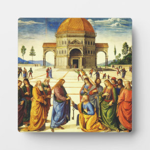 Plaque Photo Le Christ remettant les clefs à saint Pierre