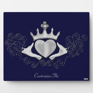 Plaque Photo Le Claddagh (Argent)