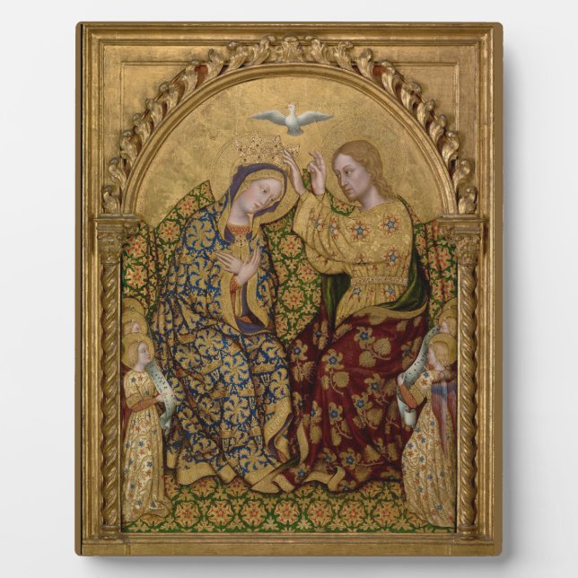 Plaque Photo Le couronnement de la Vierge (Devant)