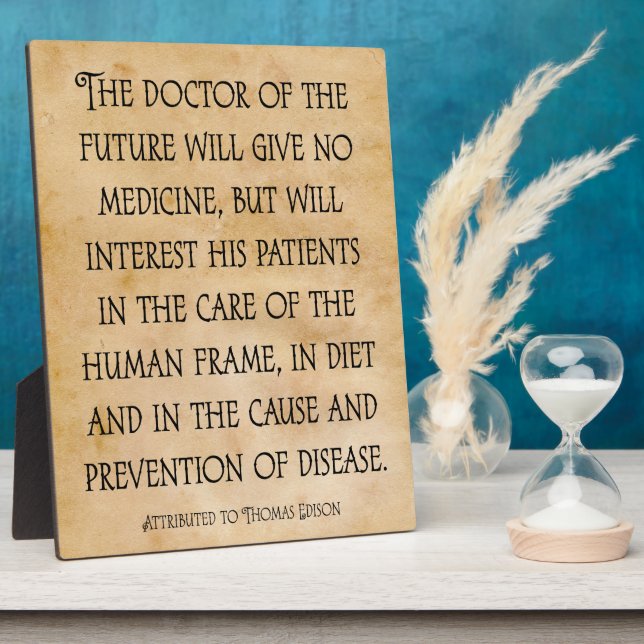 Plaque Photo Le Docteur de l'avenir Chiropratique Citation Plaq (Côté)