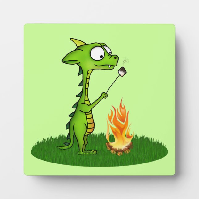 Plaque Photo Le feu de dragon (Devant)