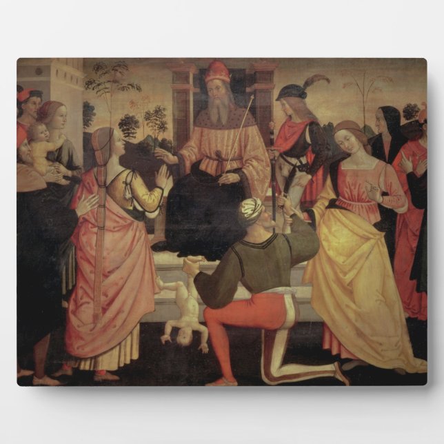 Plaque Photo Le jugement de Salomon (Devant)