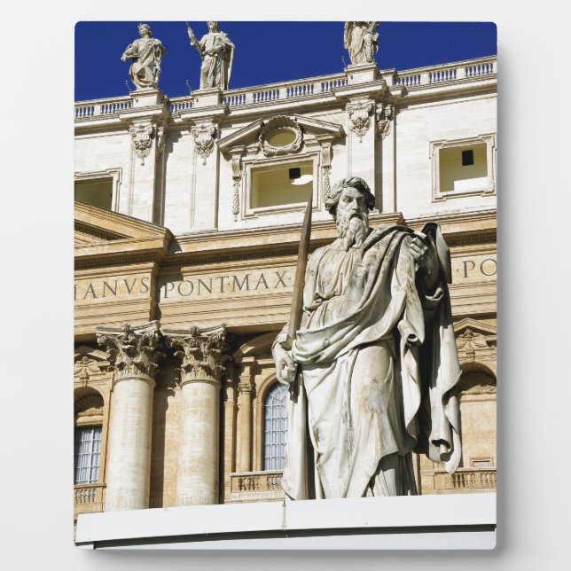 Plaque Photo Le musée du Vatican (Devant)