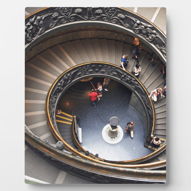 Plaque Photo Le musée du Vatican (Devant)