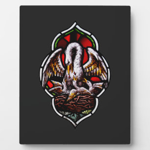 Plaque Photo Le pélican comme symbole chrétien