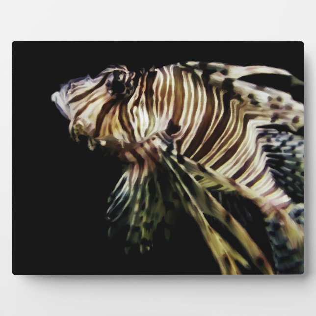 Plaque Photo Le poisson-Lion (Devant)