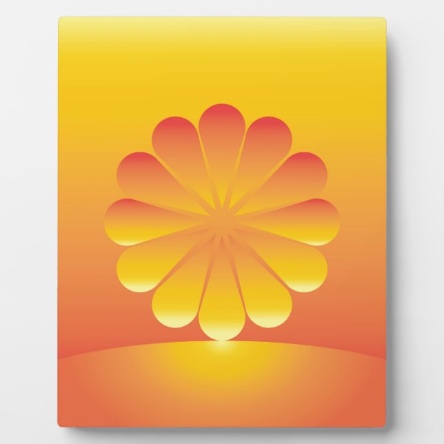 Plaque Photo le soleil se lève (Devant)