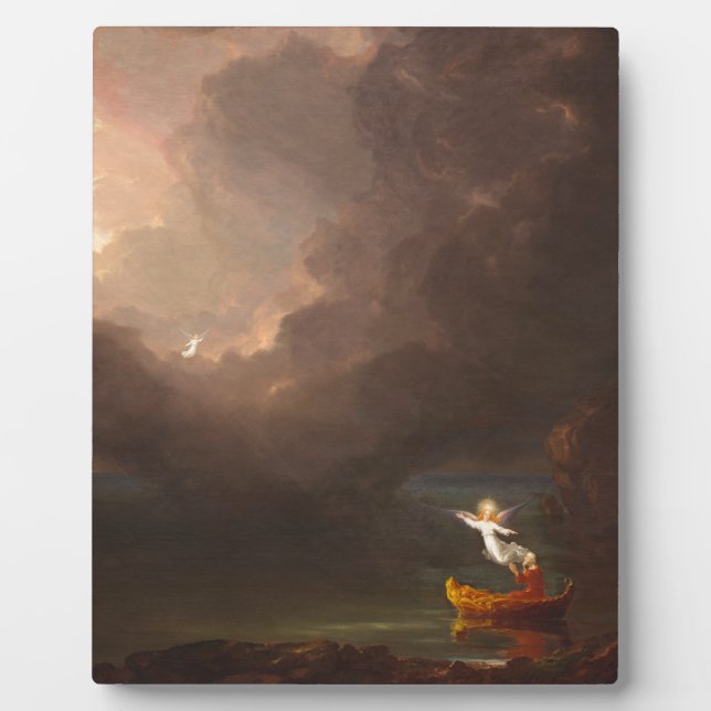 Plaque Photo Le Voyage de la vie d'Age Thomas Cole 1842 (Devant)