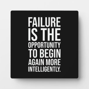 Plaque Photo L'Échec Est L'Opportunité - Gymnase, Hustle, Succè