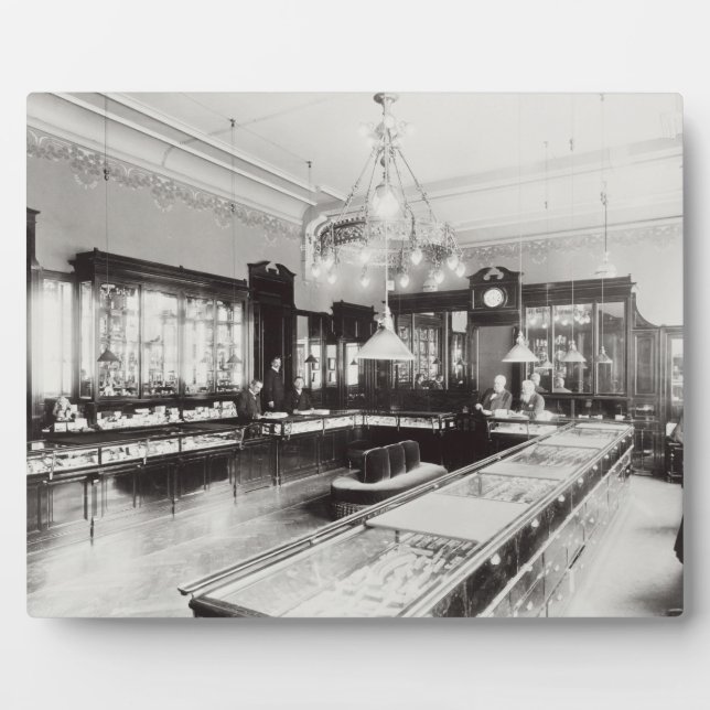 Plaque Photo L'Emporium Faberge (photo b/w) (Devant)