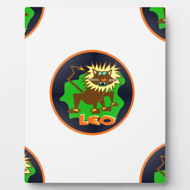 Plaque Photo leo zodiaque (Devant)