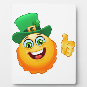 Plaque Photo leprechaun emoji