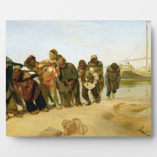 Plaque Photo Les Bateaux sur la Volga, 1870-73 (Devant)