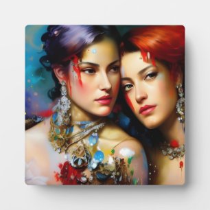 Plaque Photo Les Beaux Amateurs Peinture Colorée