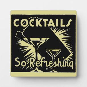 Plaque Photo Les Cocktails vintages Sont "Si Rafraîchissants"