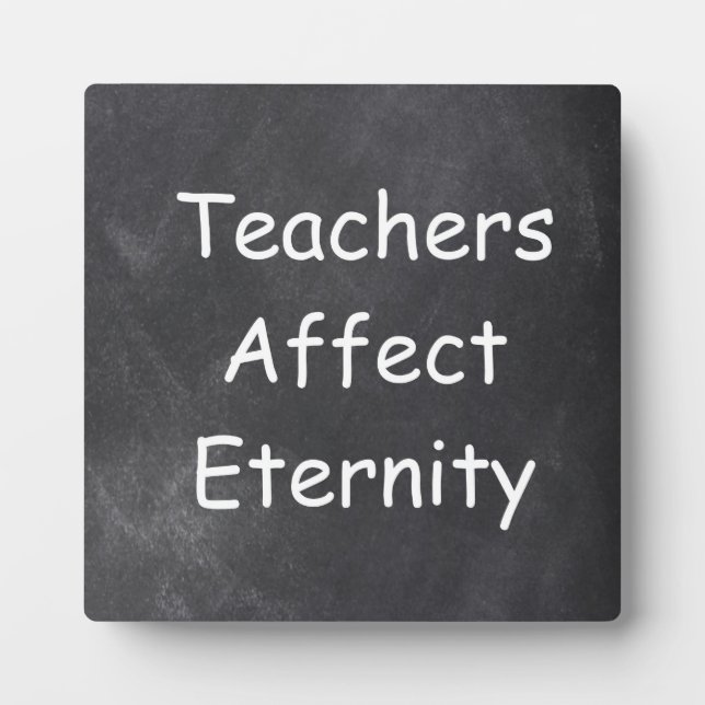 Plaque Photo Les enseignants affectent Eternity Chalkboard Desi (Devant)