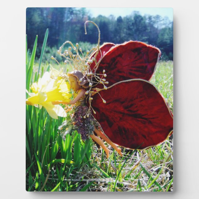 Plaque Photo Les fées dans les jonquilles (Devant)