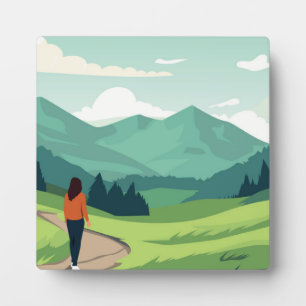 Plaque Photo Les gens aiment le paysage