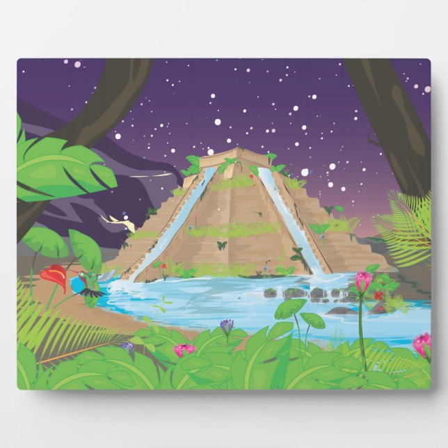 Plaque Photo Les jardins suspendus de Babylone (Devant)