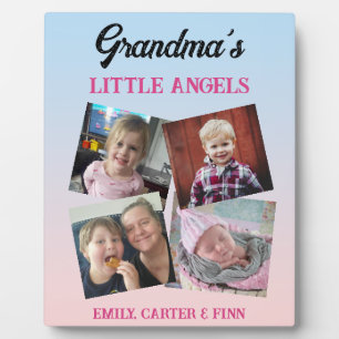 Plaque Photo Les petits anges de grand-mère   Cadeau photo