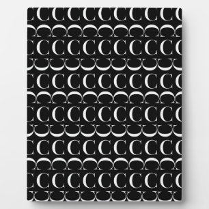 Plaque Photo Lettre initiale C