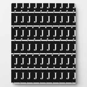 PLAQUE PHOTO LETTRE INITIALE MOYENNE J