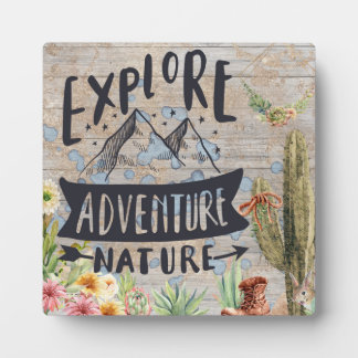 Plaque Photo L'exploration attend