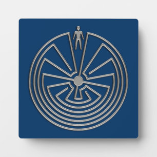 Plaque Photo L'homme dans le Maze - argent