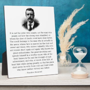 Plaque Photo L'homme de Roosevelt dans l'arène