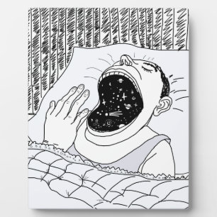 PLAQUE PHOTO L'HOMME ET LES COSMOS
