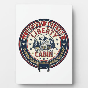 Plaque Photo Liberty Aviator Patriotique Aviation Patriotique V